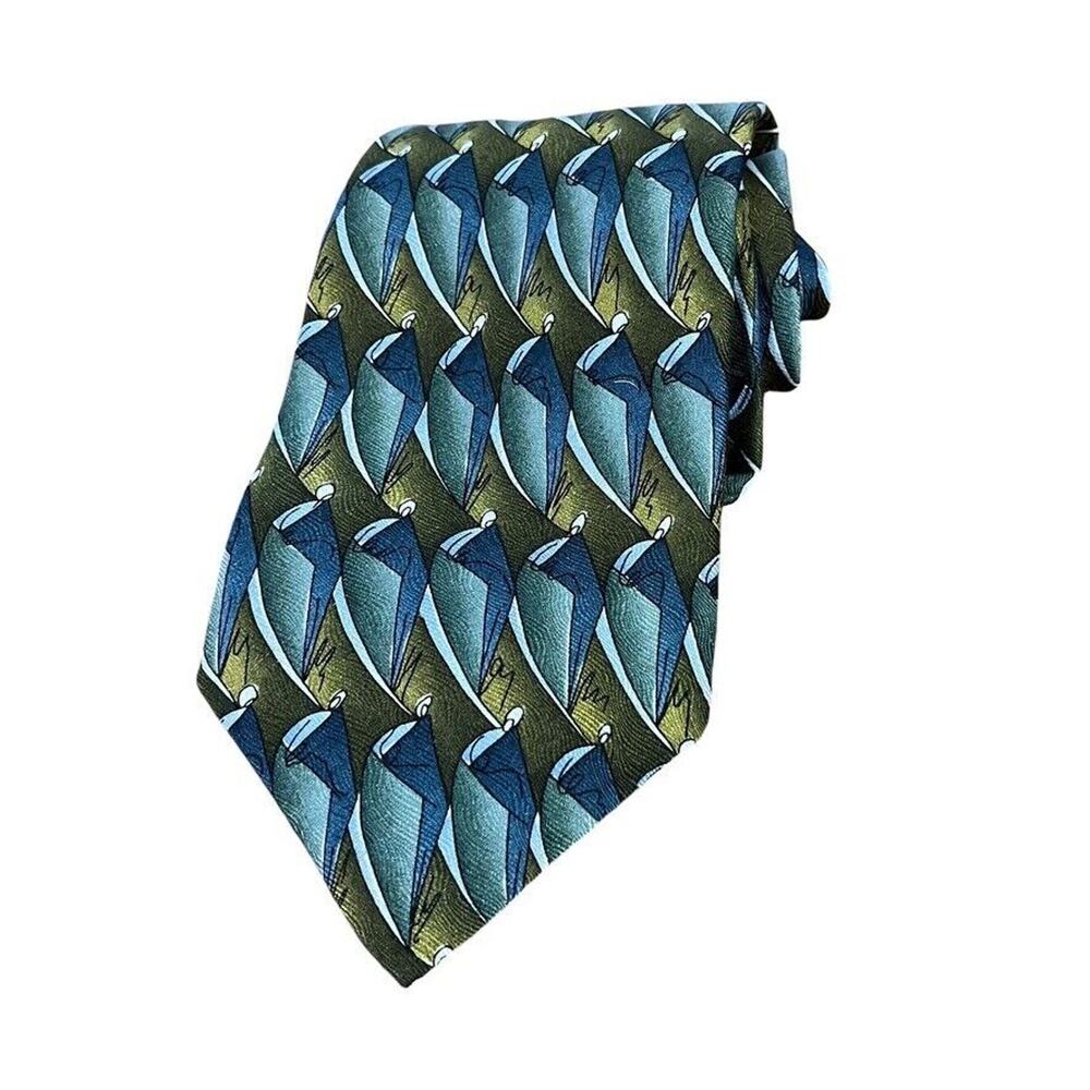 Jerry J Garcia Mens 100% Silk USA Made Metal Detector Collection 15 Neck Tie